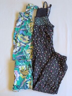 Girls 4T Carter's Tropical Shorts Set & Circo Jumpsuit XS/4/5 Summer Bundle Lot